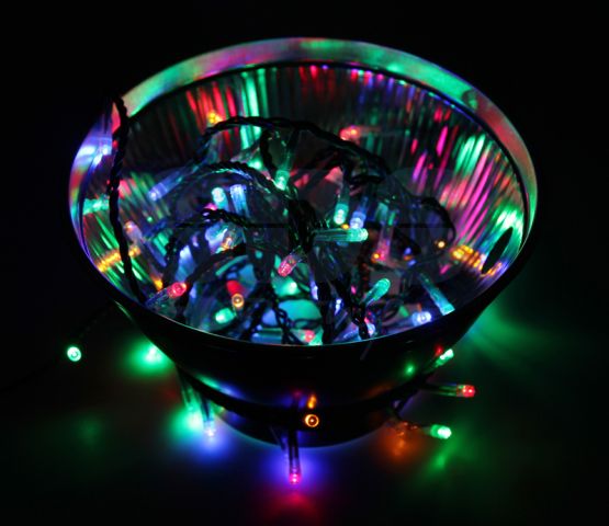 Гирлянда новогодняя "Твинкл Лайт" 10 м, 100 диодов, цвет мультиколор, Neon-Night
