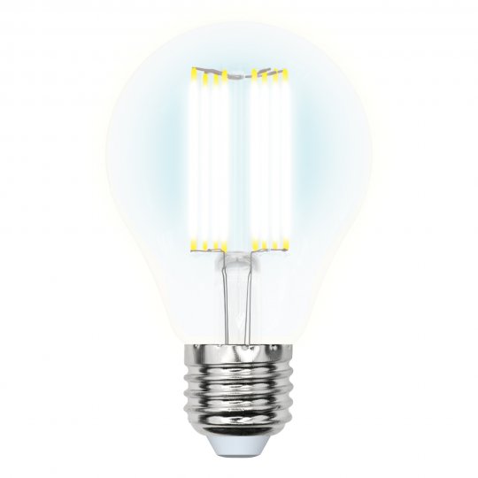 LED-A70-23W/4000K/E27/CL PLS02WH Лампа светодиодная. Форма "A", прозрачная. Серия Sky. Белый свет (4000K). Картон. ТМ Uniel.