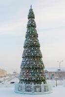 Новогодняя искусственная сосна Сибирская каркасная, высота 19м