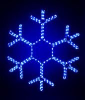 13-042 Снежинка светодиодная стандарт 0,5м, 220V, прозр. пр. синий