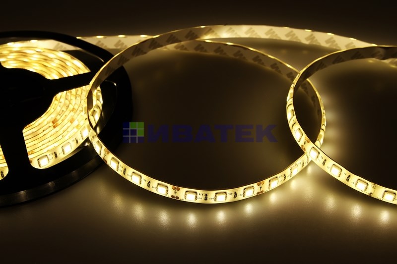 LED лента силикон, 10мм, IP65, SMD 5050, 60 LED/m, 12V, теплый белый