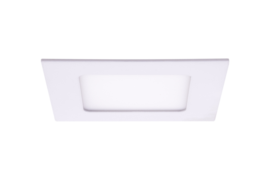 Светильник светодиодный потолочный встраиваемый PL, Белый, Пластик + алюминий, Теплый белый (2700-3000K), 6Вт, IP20, 00-00002416