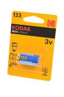Элемент питания Kodak MAX Lithium CR123 BL1
