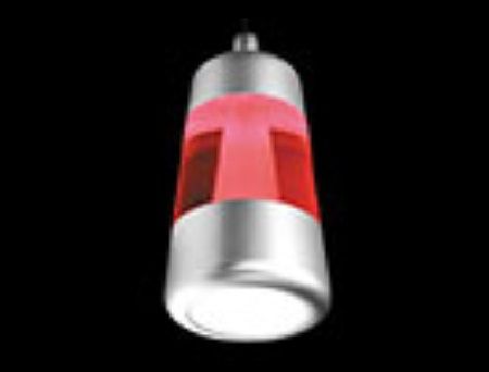 Светодиодный светильник подвесной, теплый белый оттенок, красное стекло, 4*1W CREE XP-E, 220V/4W, 50 (FS-Cndiao WW Red glass)