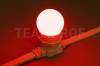 Светодиодная лампа для белт-лайт, 2 Вт, d=45 мм, красная