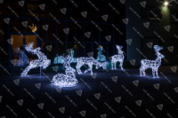 Комплект из 5 световых фигур "Большой Рождественский экипаж»