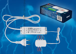 UET-IPL-350E33 9W IP33 Блок питания для светодиодов с вилкой, разветвителем на 6 выходов и заглушкам
