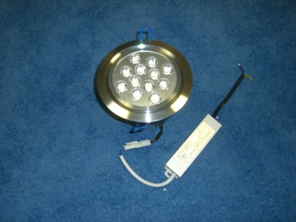 Светодиодный светильник поворотный встраиваемый, круглый, 6300-6500K (холодный белый), 12W (FS-G-TH112-CW)