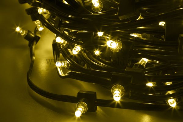 Гирлянда "LED ClipLight" 12V 150 мм, цвет диодов Желтый(упак 100м)