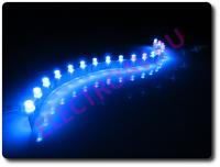 LED 18 12V 1.6W Гибкая линейка Flex (30*1 см), мощность 1,6W,  синяя