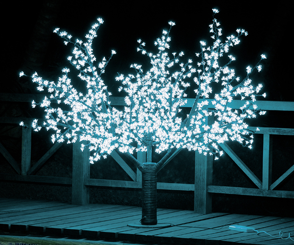 Светодиодное дерево вишня  H:1,9m D1,5 м., 85W, белое, 36V/220V LED-CBL-1.9 - 972 White (FS-001115)