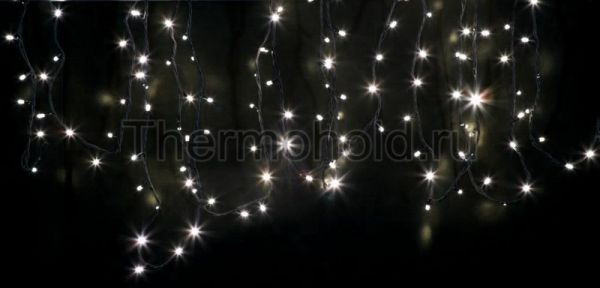 Гирлянда новогодняя  "Дюраплей LED"  20м  200 LED  черный провод, тепло-белая   NEON-NIGHT