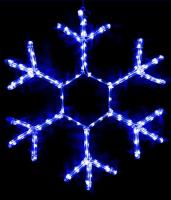 13-045 Снежинка светодиодная стандарт 0,7м, 220V, прозр. пр. синий