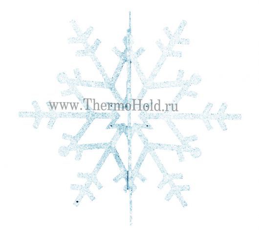 Елочная фигура "Снежинка резная 3D", 31 см, цвет белый(упак 8 шт)