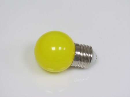 Изображение Светодиодная лампа, цокольE27, 220V, диаметр 45 мм, цв.желтый  интернет магазин Иватек ivatec.ru