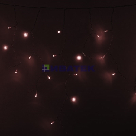 Изображение Гирлянда Айсикл (бахрома) светодиодный, 4,8 х 0,6 м, прозрачный провод, 230 В, цвет: Золото,  176 LED  интернет магазин Иватек ivatec.ru