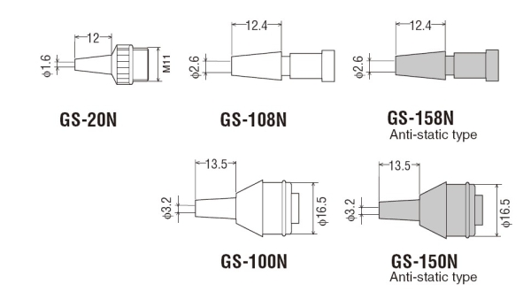 goot GS-154. отсос припоя, антистатический пластик (L=275 мм)
