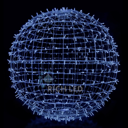 Изображение Светодиодный шар 100 см, КОМПОЗИТ синий  интернет магазин Иватек ivatec.ru