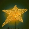Изображение Верхушка световая из стеклонити Гагаринская звезда для елки 15-30м Цвет золото 2м  интернет магазин Иватек ivatec.ru