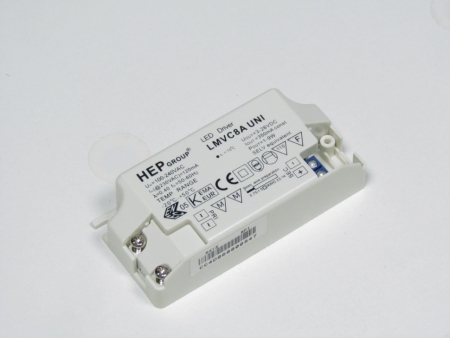 Изображение HEPLMVC8A UNI 8W, 350mA Драйвер для Светодиодных Светильников, мощностью на выходе 8Вт, ток на выходе 350mA  интернет магазин Иватек ivatec.ru