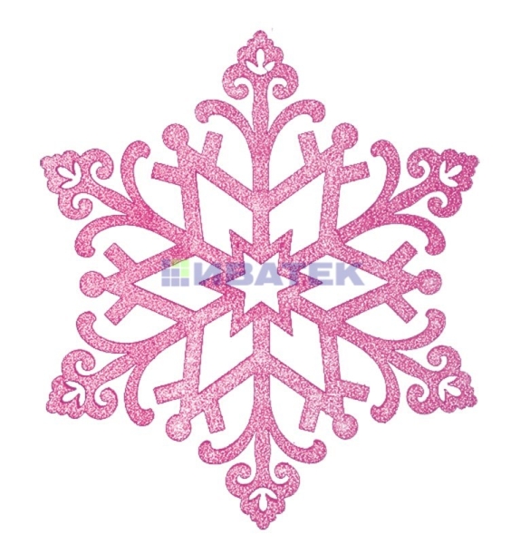 Елочная фигура "Снежинка "Снегурочка", 81 см, цвет фиолетовый