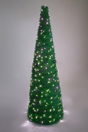 Изображение Хвойный конус со светодиодной подсветкой 2,5м зеленый Цвет свечения холодный белый  интернет магазин Иватек ivatec.ru