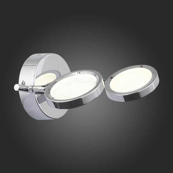 SL576.101.02 Светильник настенно-потолочный ST-Luce Хром/Хром, Прозрачный LED 2*5W