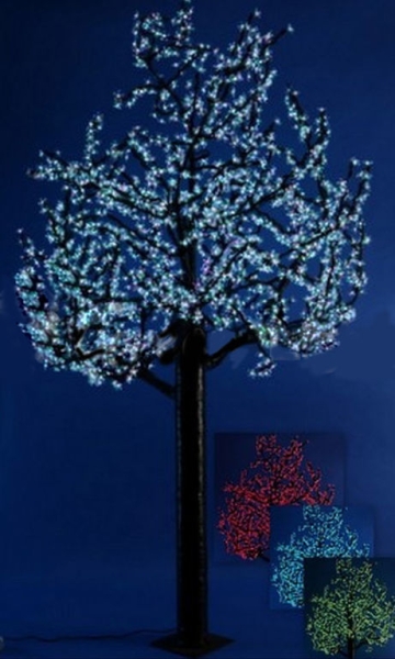 Светодиодное дерево "Сакура"2,4 м, 1728 диодов цв. белый