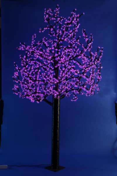 Светодиодное дерево "Сакура" 2,4 м, 1728 диодов цв. розовый