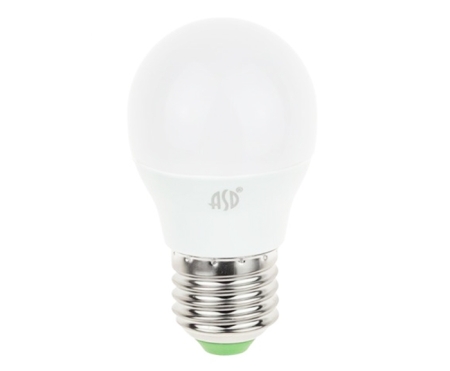 Изображение Лампа светодиодная LED-ШАР-standard 5Вт 230В Е27 4000К 450Лм ASD  интернет магазин Иватек ivatec.ru
