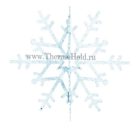 Изображение Елочная фигура "Снежинка резная 3D", 31 см, цвет белый(упак 8 шт)  интернет магазин Иватек ivatec.ru