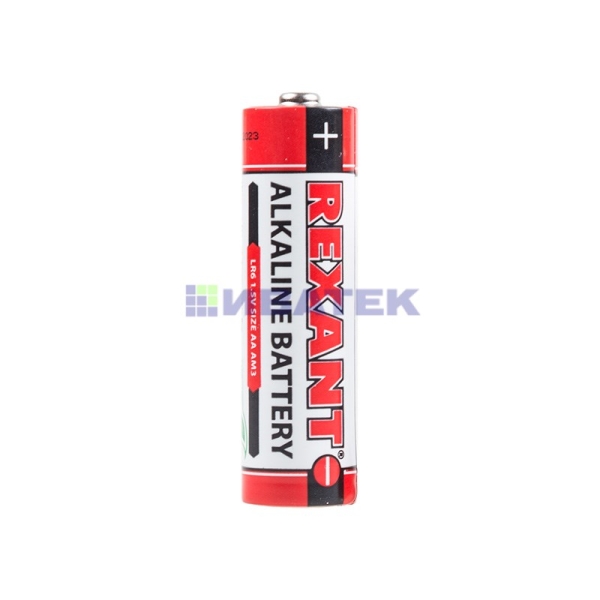 Алкалиновая батарейка AA/LR6 "REXANT" 1,5 V (упак/12шт.)