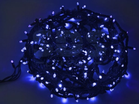 Изображение Гирлянда новогодняя "Твинкл Лайт" 20 м, 240 диодов, цвет Синий, черный провод "каучук", Neon-Night  интернет магазин Иватек ivatec.ru