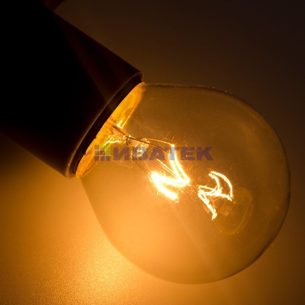Лампа накаливания для гирлянды "Белт-лайт" е27  10 Вт прозрачная  Neon-Night(10 шт./упак)