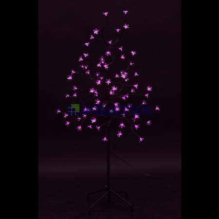 Изображение Дерево комнатное "Сакура", коричневый цвет ствола и веток, высота 1.2 метра, 80 светодиодов розового  интернет магазин Иватек ivatec.ru