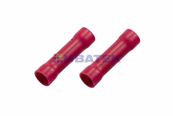 Соединительная гильза изолированная L-32 мм 6-10 мм² (ГСИ 10/ГСИ 6,0-10,0) красная REXANT  уп 100шт