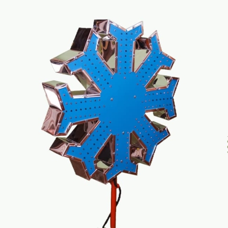 Изображение Макушка "Снежинка", для ели 4-10м Цвет синий (высота 60 см)  интернет магазин Иватек ivatec.ru