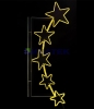 Изображение 13-512 Светодиодная консоль "Пять звезд" 90x200 желтый (24V)  интернет магазин Иватек ivatec.ru