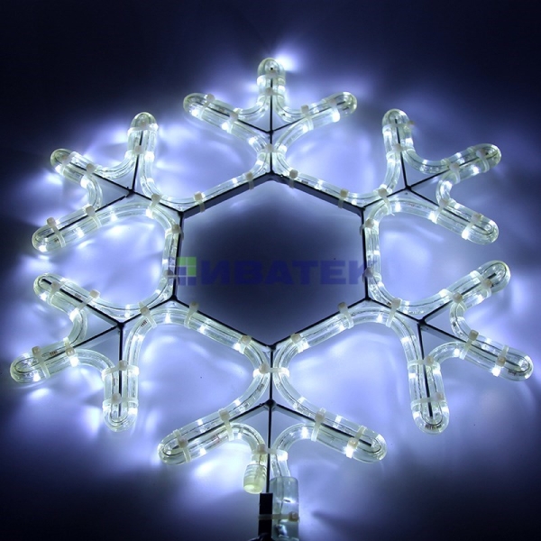 Фигура световая "Снежинка LED" цвет Белый, размер 45*38 см  Neon-Night