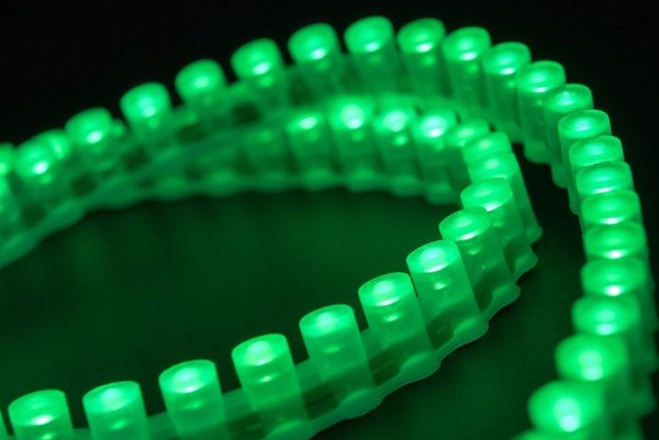 Лента светодиодная  DIP 5мм, 96 LED/м, 7,7 Вт/м, 12В , IP68, Цвет: Зеленый, 970мм, 00-00000886