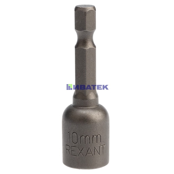 Ключ-насадка 10х48 мм, 1/4" магнитная (упак. 20 шт.) REXANT