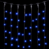 Изображение 01-025 Гирлянда Занавес 1 x 6 м Синий, 600 LED, Провод Черный ПВХ, IP54  интернет магазин Иватек ivatec.ru