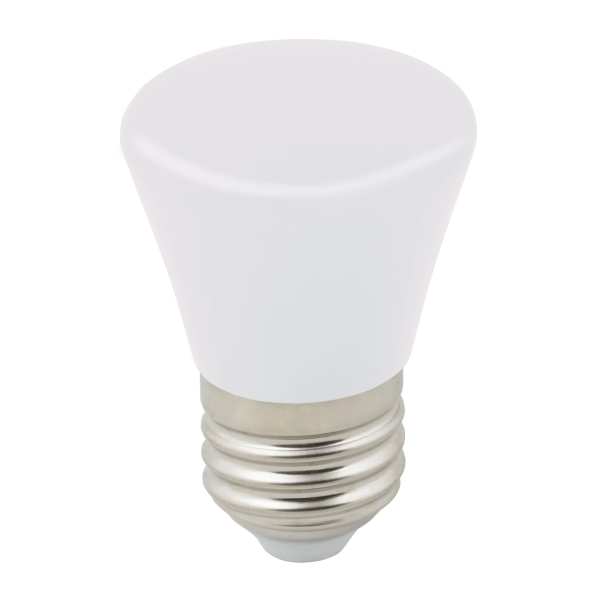 LED-D45-1W/6000K/E27/FR/С BELL Лампа декоративная светодиодная. Форма "Колокольчик", матовая. Дневной свет (6000K). Картон. ТМ Volpe.
