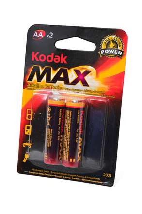 Изображение Элемент питания Kodak MAX Super Alkaline LR6 BL2 арт.12651 (2 шт.)  интернет магазин Иватек ivatec.ru