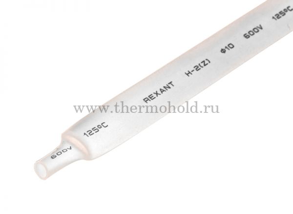Термоусаживаемая трубка REXANT 10,0/5,0 мм, белая, упаковка 50 шт. по 1 м
