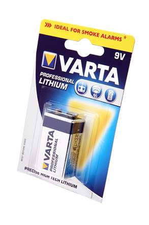 Изображение Батарея VARTA ULTRA LITHIUIM 6122 9V BL1 арт.09595 (1 шт.)  интернет магазин Иватек ivatec.ru