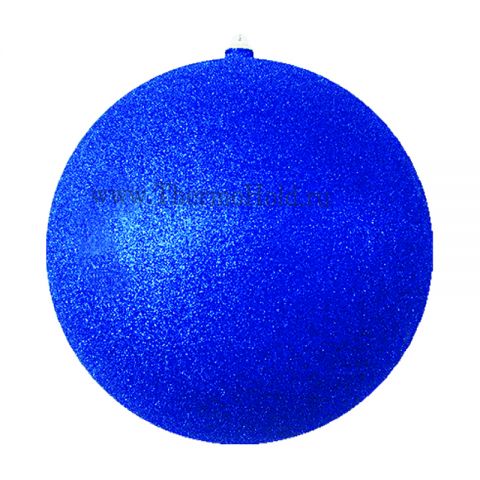 Елочная фигура "Шар с блестками", 30 см, цвет Синий