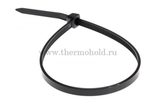 Хомут-стяжка кабельная нейлоновая REXANT 200 x3,6мм, черная, упаковка 10 пак, 100 шт/пак.