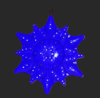 Светодтодная игрушка Снежинка 500 мм Цвет Синий