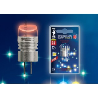 LED-JC-12/0,8W/RED/G4 Лампа светодиодная. Упаковка блистер